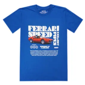 PPZZ x Rich People Ferrari Speed Tee (Royal) /D12