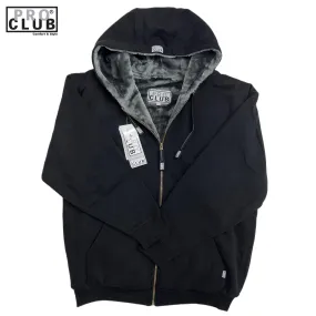 Pro Club Men's Heavyweight Pile Full Zip Hoodie