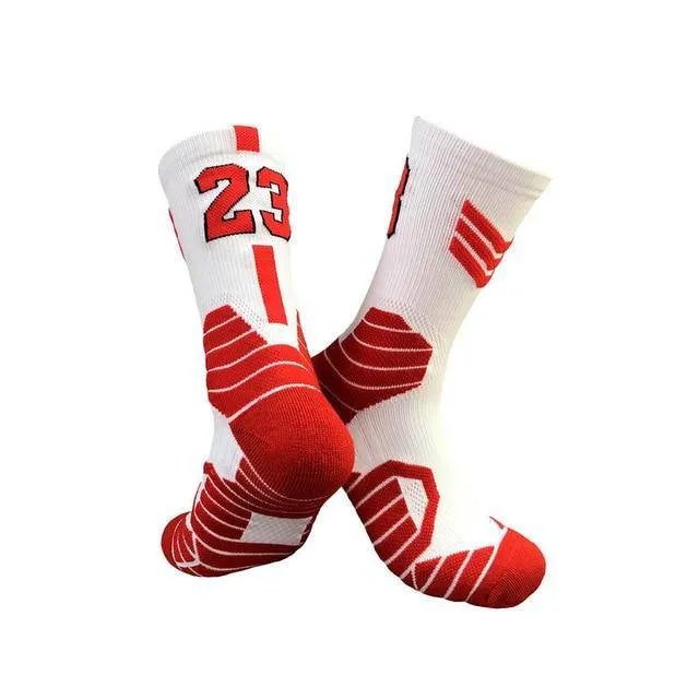 Professional Super Star Basketball Socks Elite Thick Sports Socks Non-slip Durable