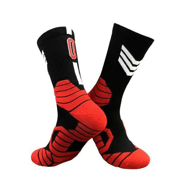 Professional Super Star Basketball Socks Elite Thick Sports Socks Non-slip Durable