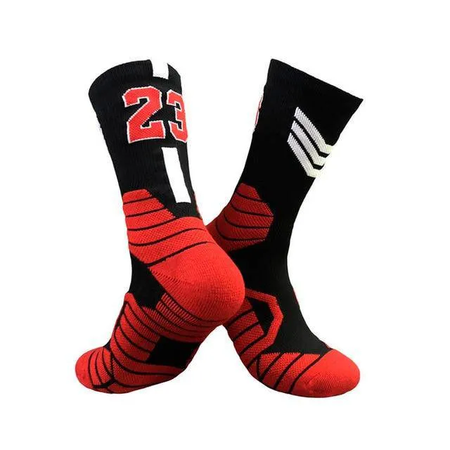 Professional Super Star Basketball Socks Elite Thick Sports Socks Non-slip Durable