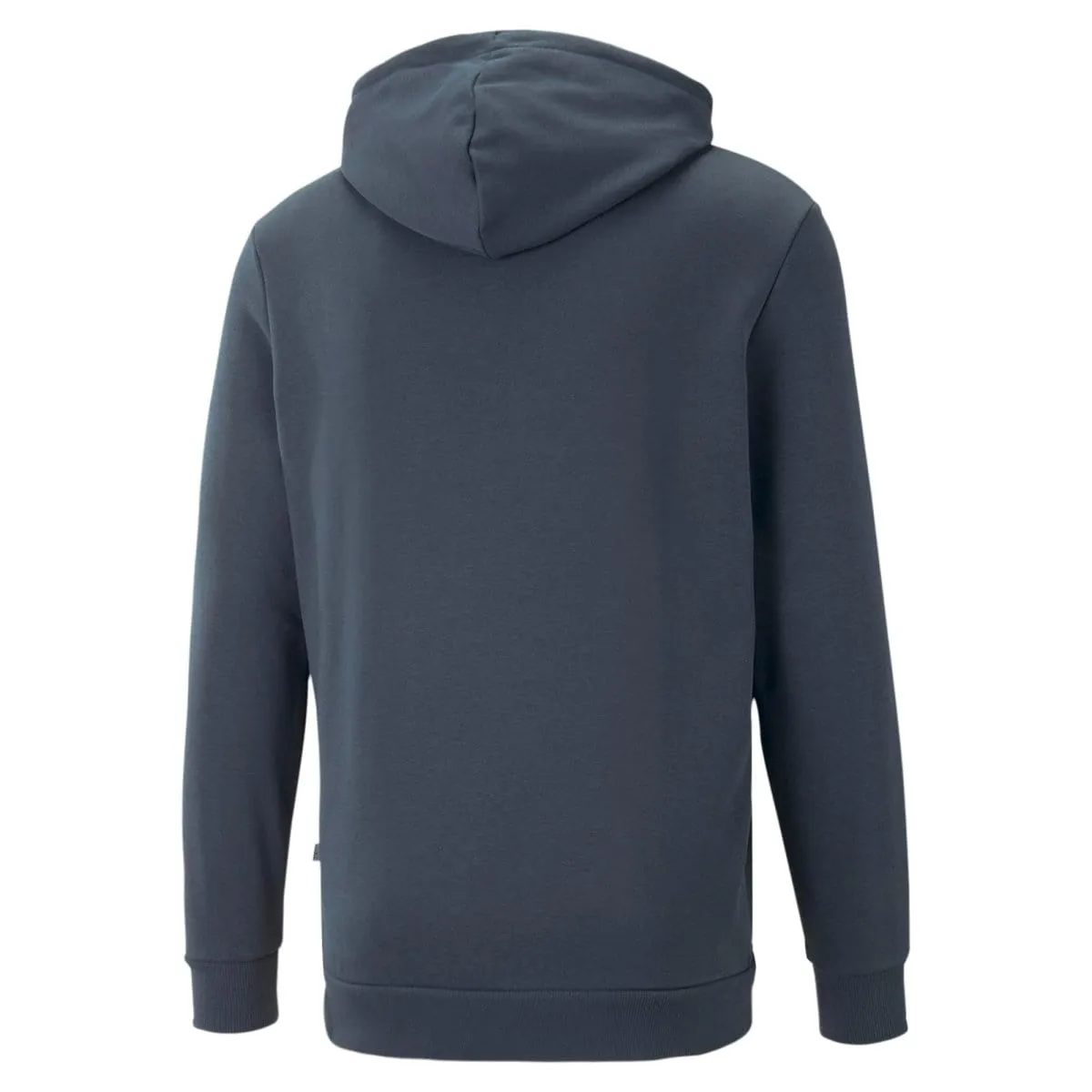 PUMA MEN'S ESSENTIALS  TWO-TONE BIG LOGO BLUE HOODIE