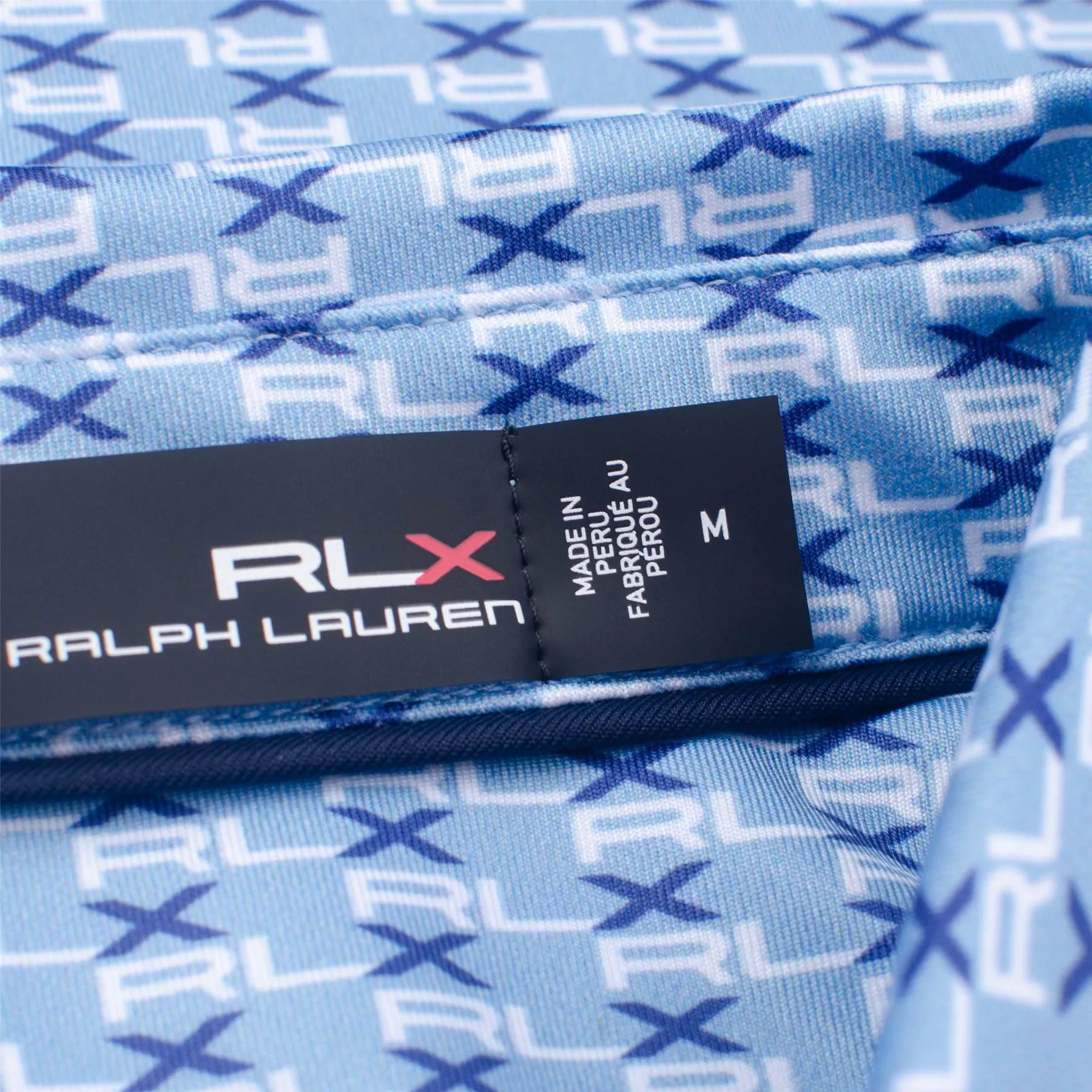 RLX Printed Lightweight Airflow Polo Graphic Powder Blue - SS23