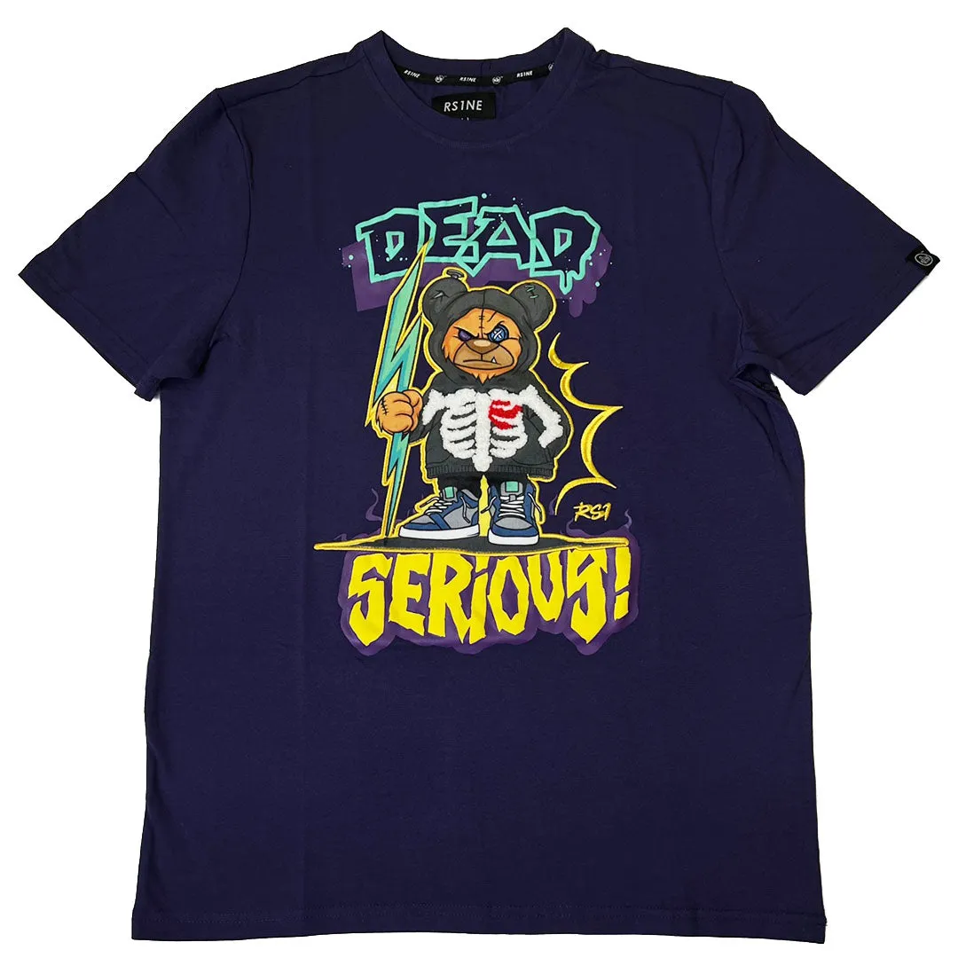 Sure! Here’s an optimized title for the RS1NE Dead Serious T-Shirt:

RS1NE Mens Dead Serious Graphic T-Shirt - Casual Wear, Comfortable Fit, Street Style

This title includes modifiers that highlight the products target audience, style, and comfort, making it more appealing for e-commerce.