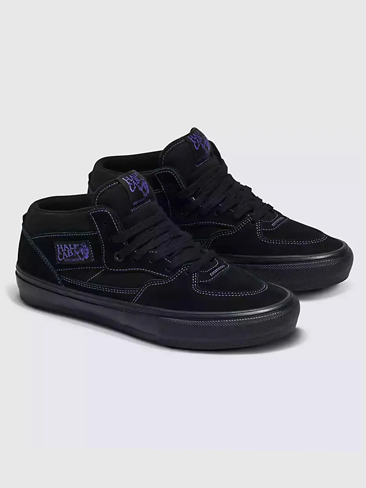 Skate Half Cab Neon Black & Purple Vintage Style Shoes - Stylish High-Top Sneakers for Ultimate Comfort and Performance