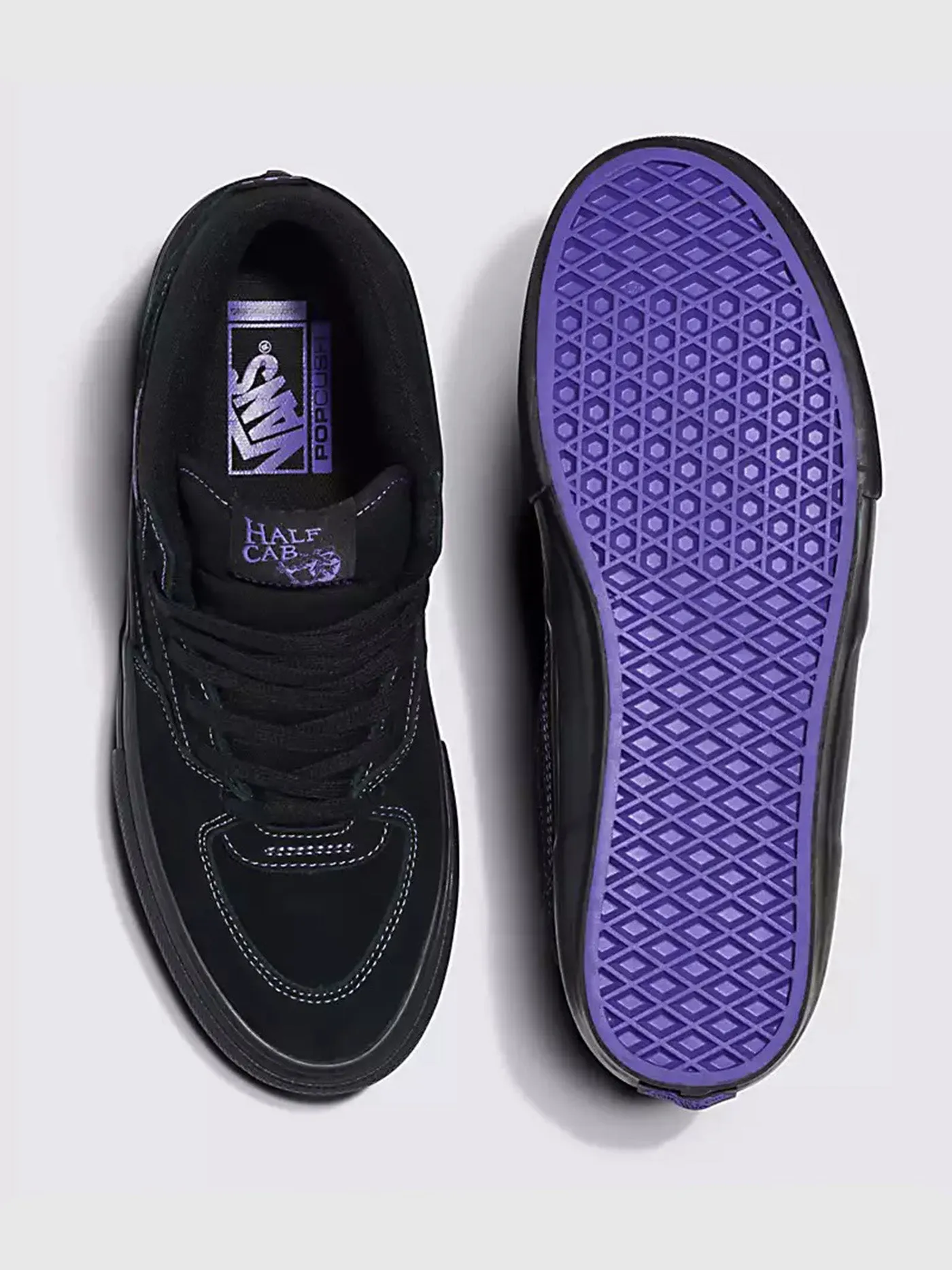 Skate Half Cab Neon Black & Purple Vintage Style Shoes - Stylish High-Top Sneakers for Ultimate Comfort and Performance