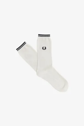 SNOWY WHITE TIPPED SOCKS