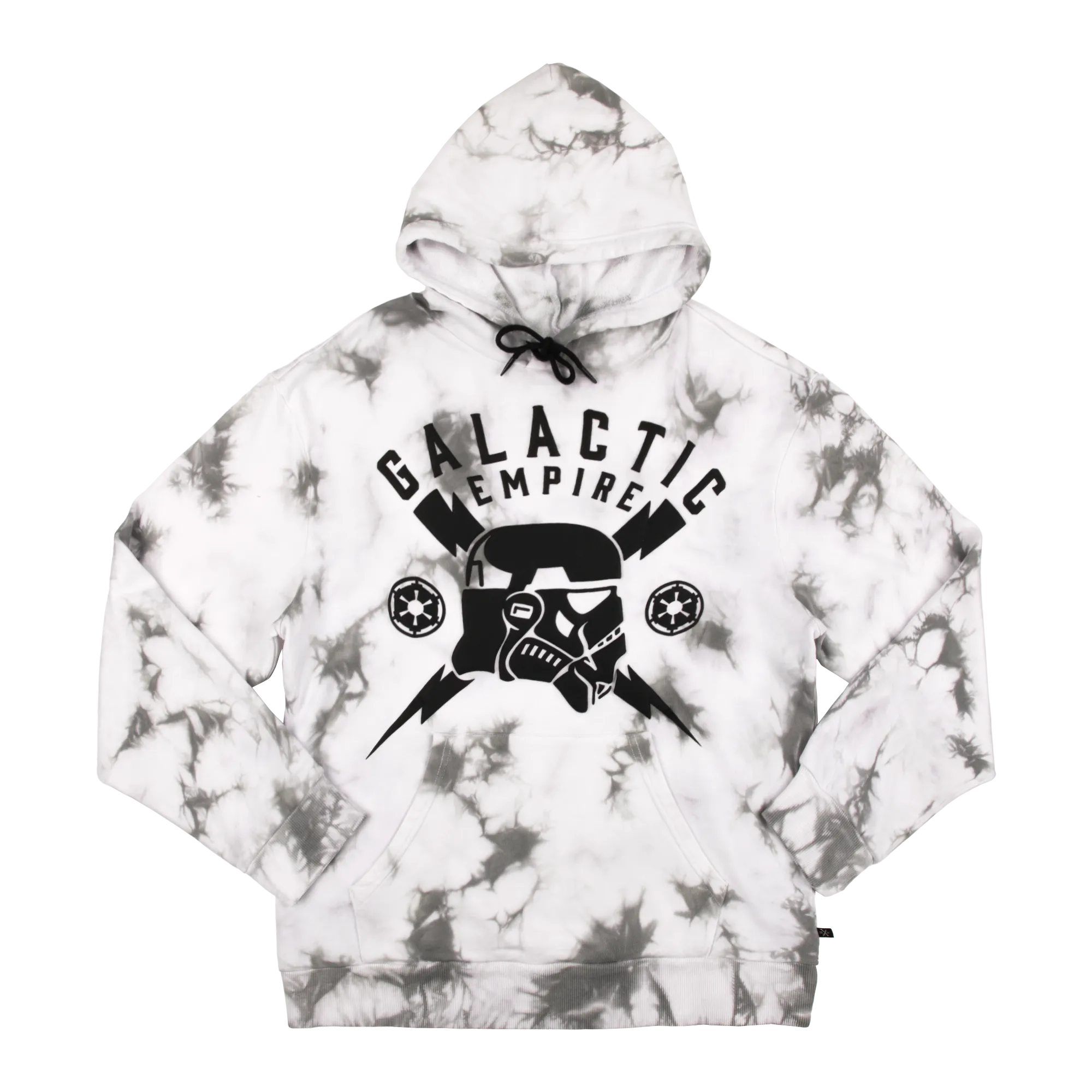 Stormtrooper Helmet With Crossed Bolts Cloud Wash Hoodie and Shorts Lounge Set