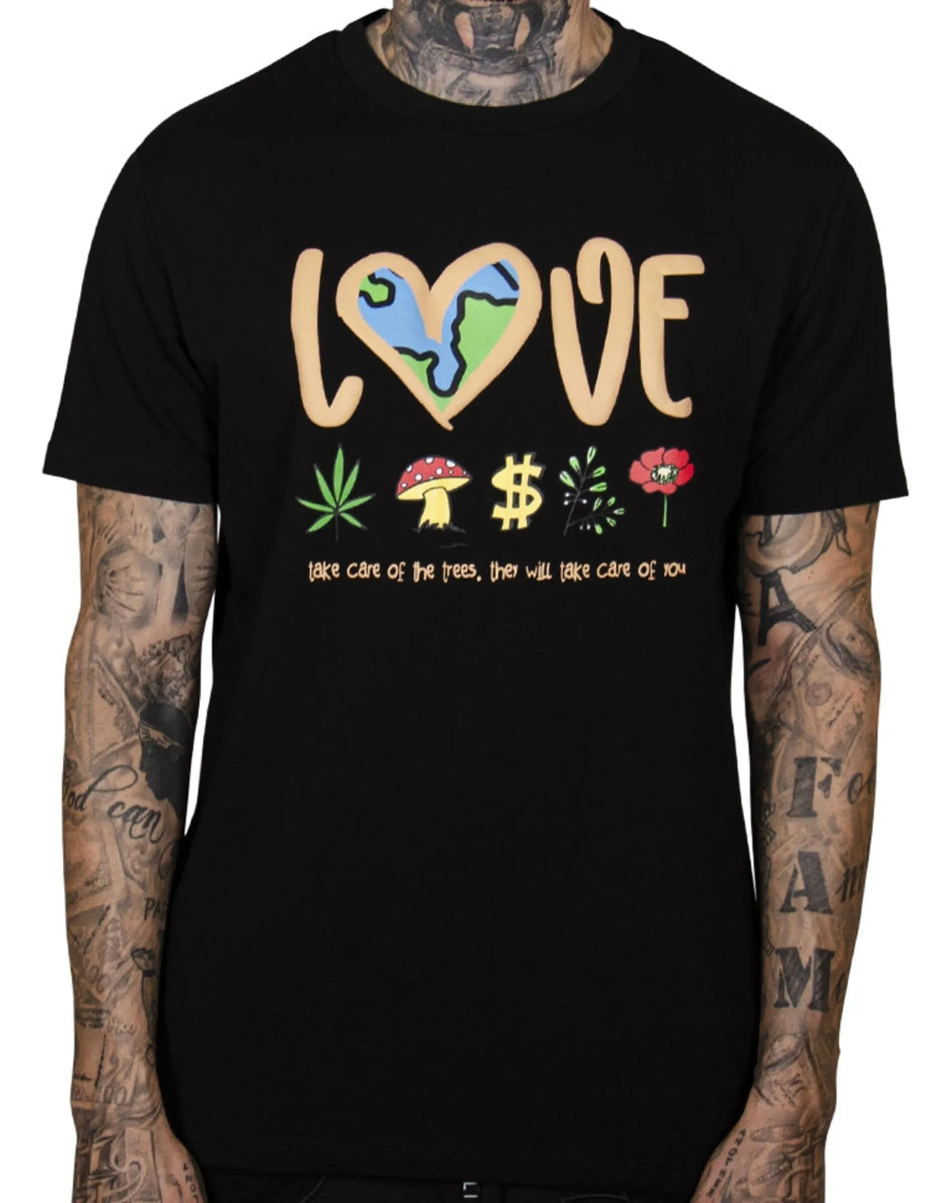 Tree Lovers Tee (Black) /D8