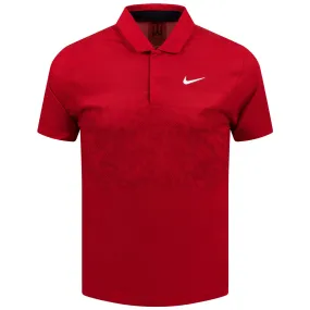 TW Dri-Fit ADV Camo Polo Gym Red - SS23