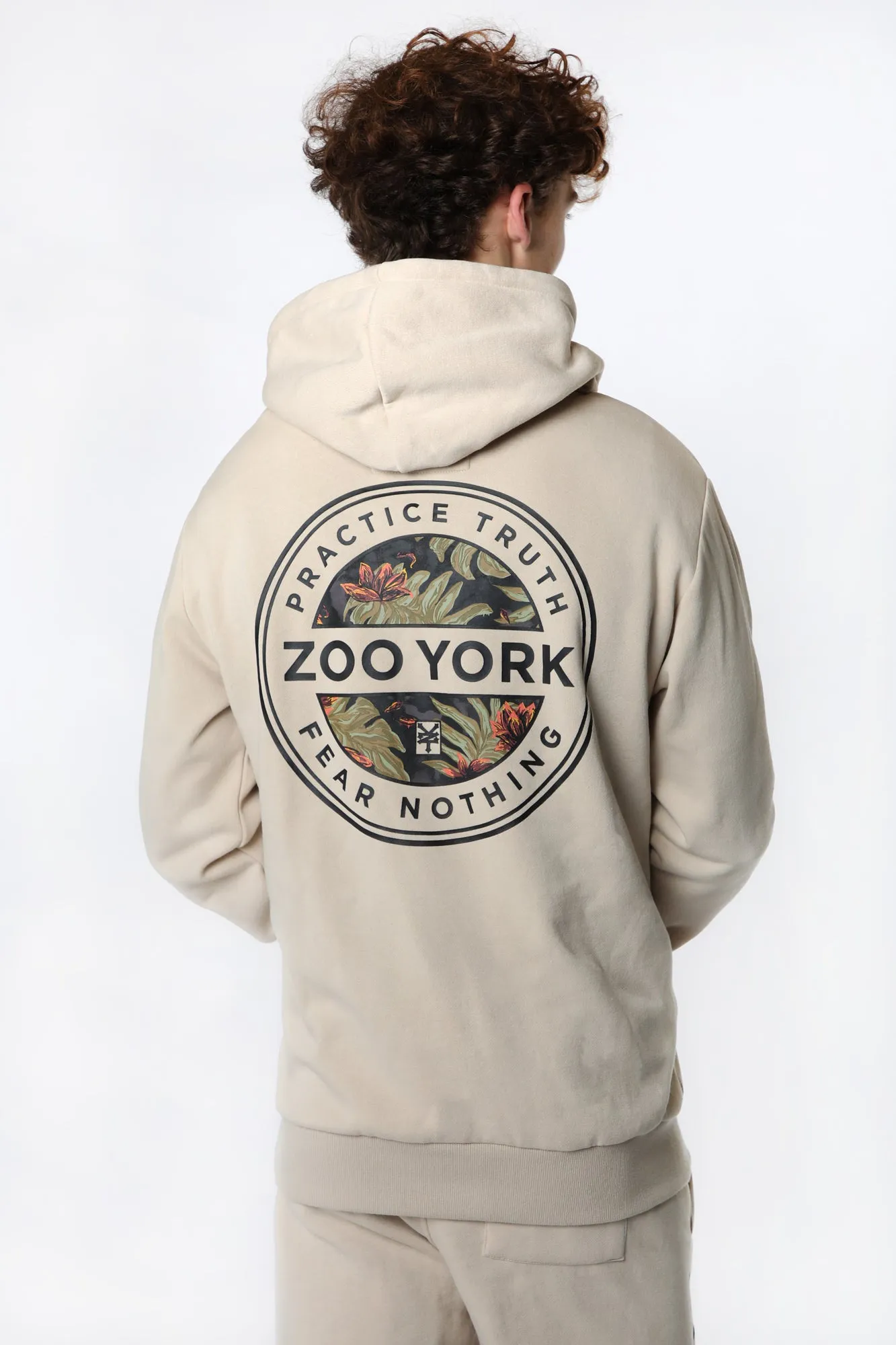 Zoo York Mens Tropical Logo Hoodie